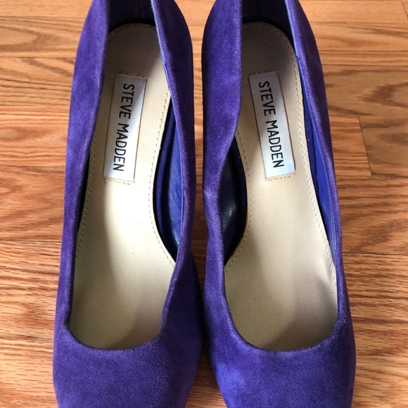 Steve Madden Remedy leather Upper Suede Heels 6M. - Picture 3 of 7